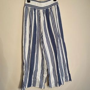 High Waist Cropped Wide Leg Pant